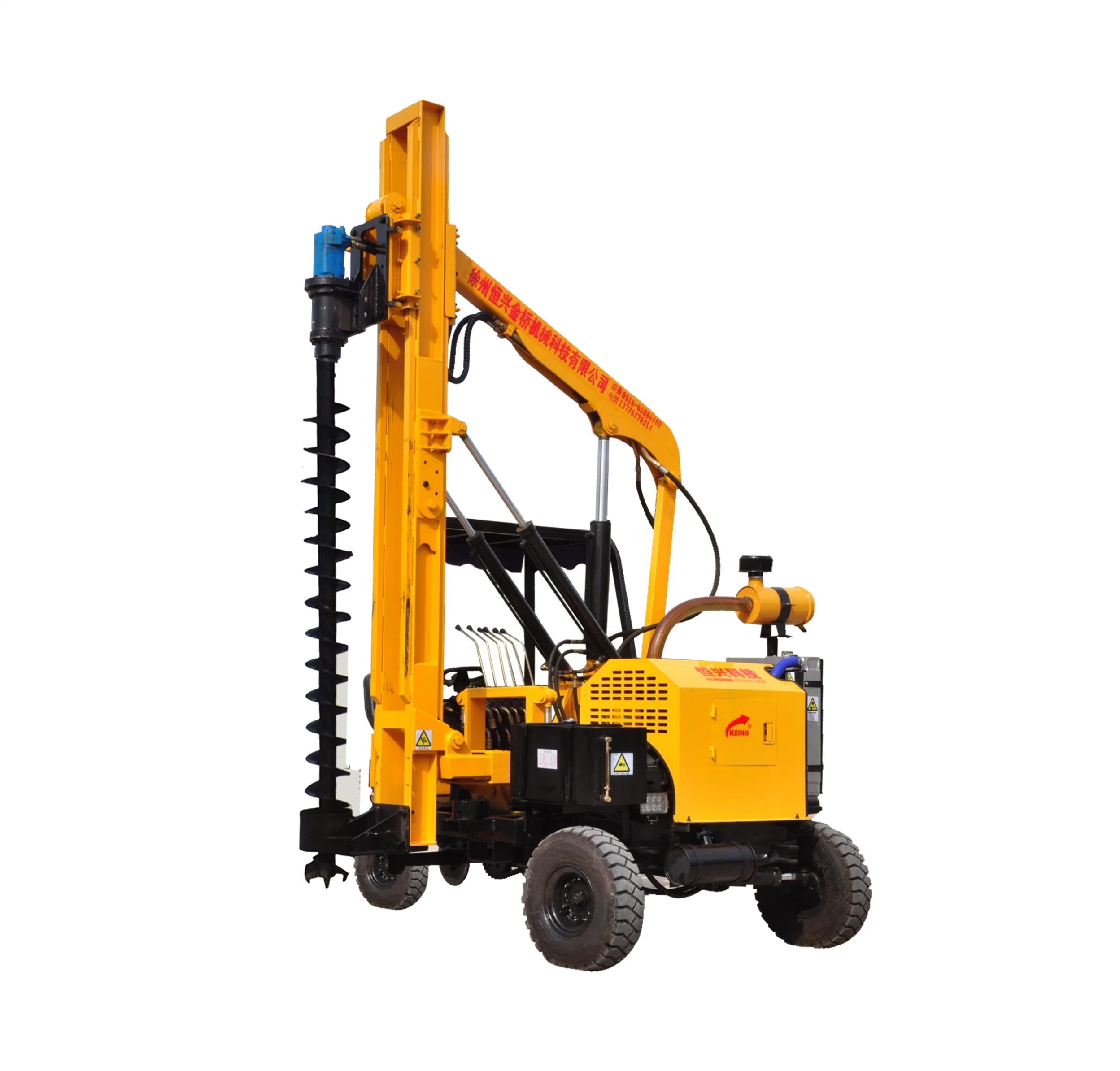 Highway Barriers Installation Machine Pile Driver Road Project Piling Equipment