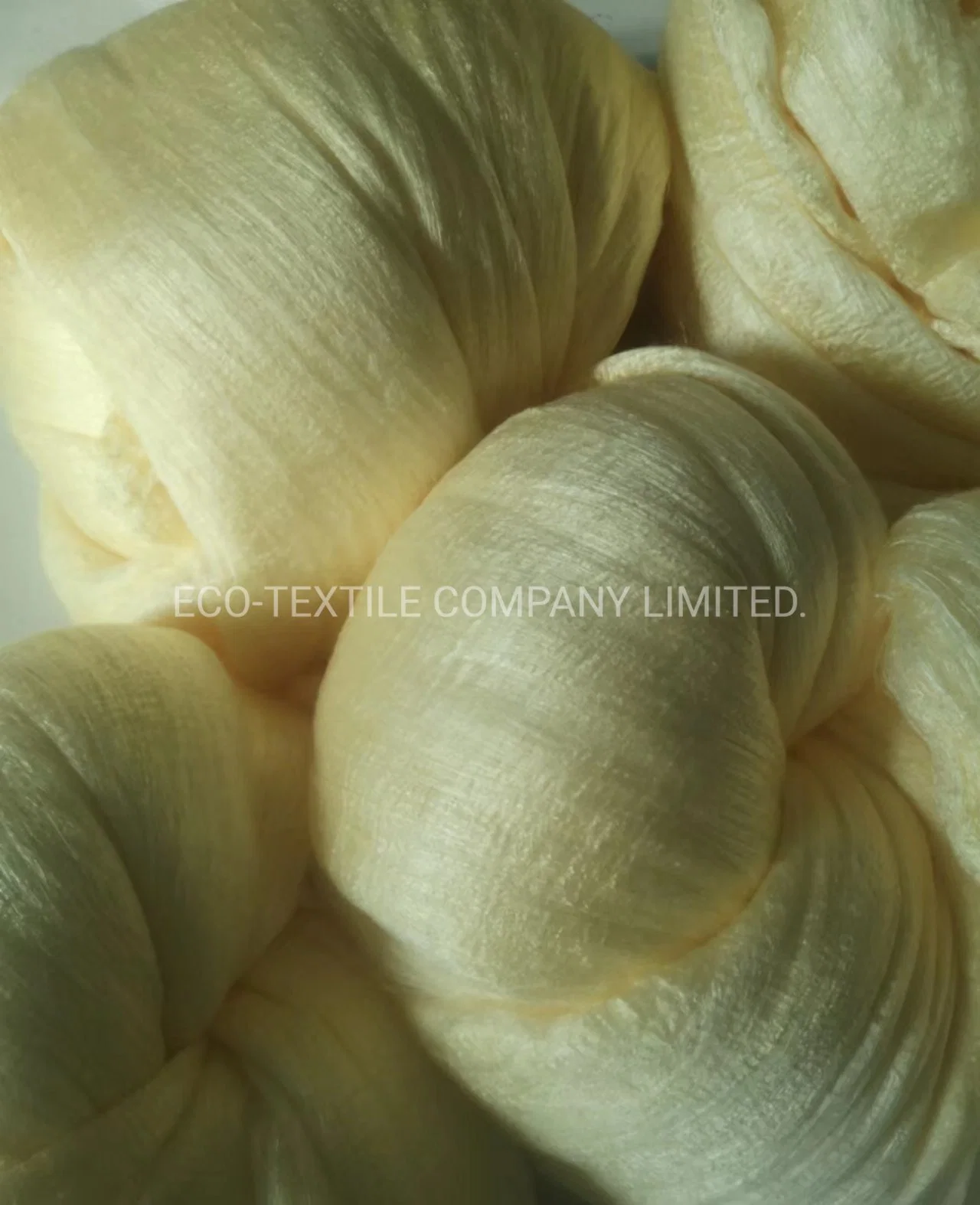 Luxury Golden Grade a Mulberry Silk Fiber Textiles for Roving