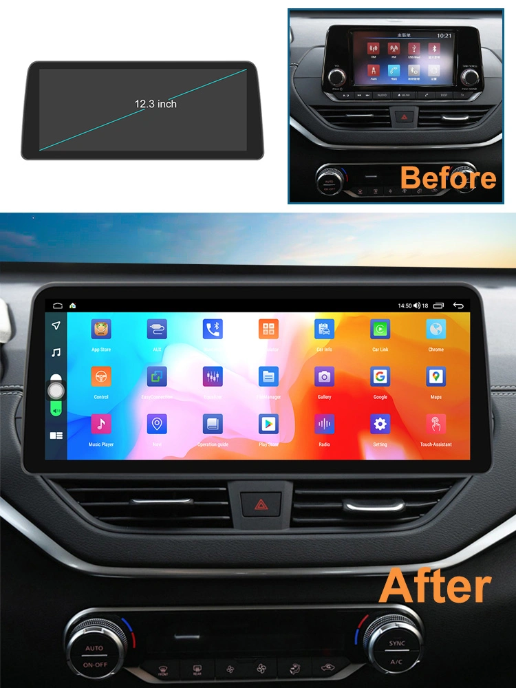 12.3 Inch 1920*1080 Car Radio GPS Navigation Multimedia 8core CPU 4+64G for Nissan Teana 2019 - 2021 Android Screen with Carplay WiFi
