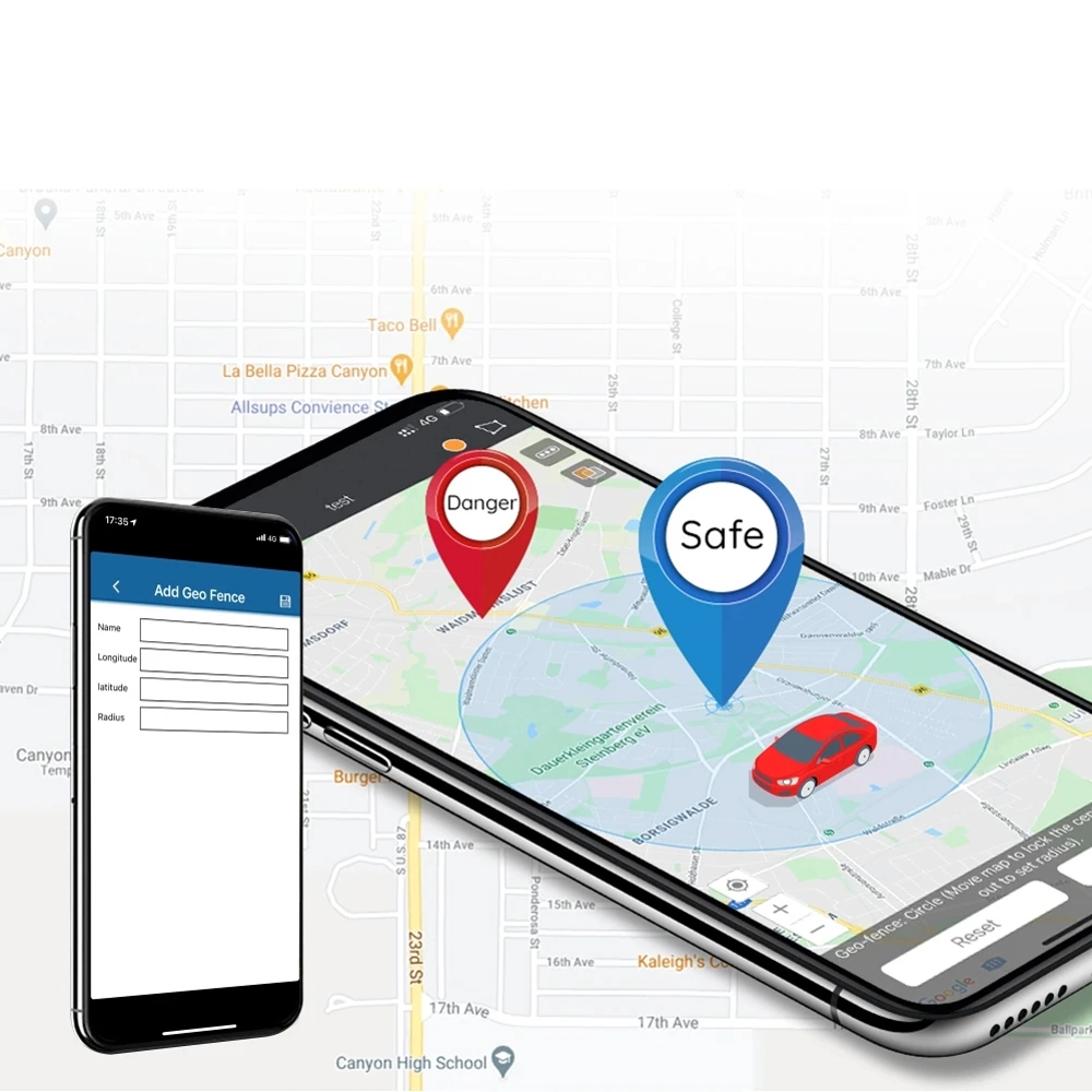 Mini-localizador de automóvel com navegação GPS