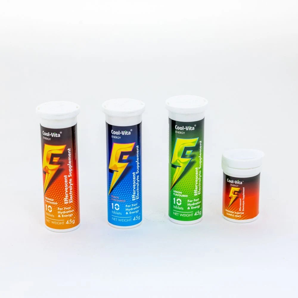 OEM Vitamins B, Ginseng, Mixed Flavors Electrolyte Drink Effervescent Tablet for Energy Providing