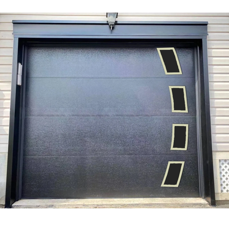 Aluminum Clear Frost Glass Panel Garage Doors Prices for Sale