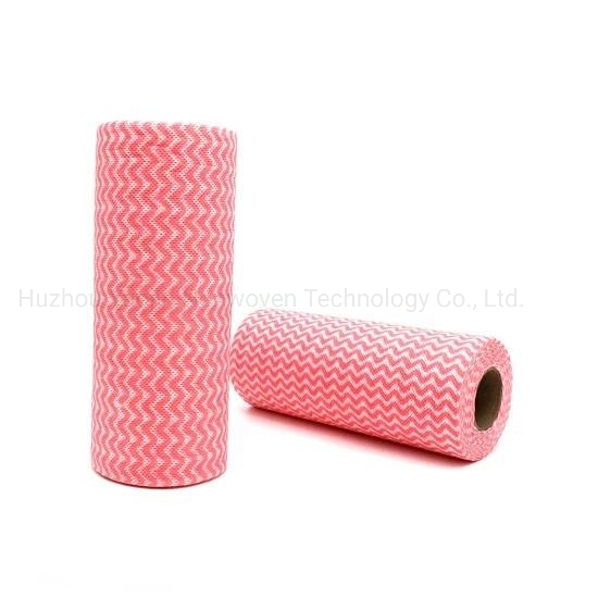 China High quality/High cost performance  Environmental Protection Disposable Kitchen Spunlace Non-Woven Fabric Cleaning Cloth Roll Paper Towel