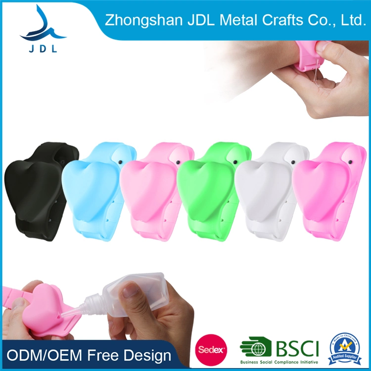 Promotional Cheap Supply Custom Design Elastic Silicone Bracelet for Men and Women Embossed Debossed Eco-Friendly Sanitiser Dispenser Wristband