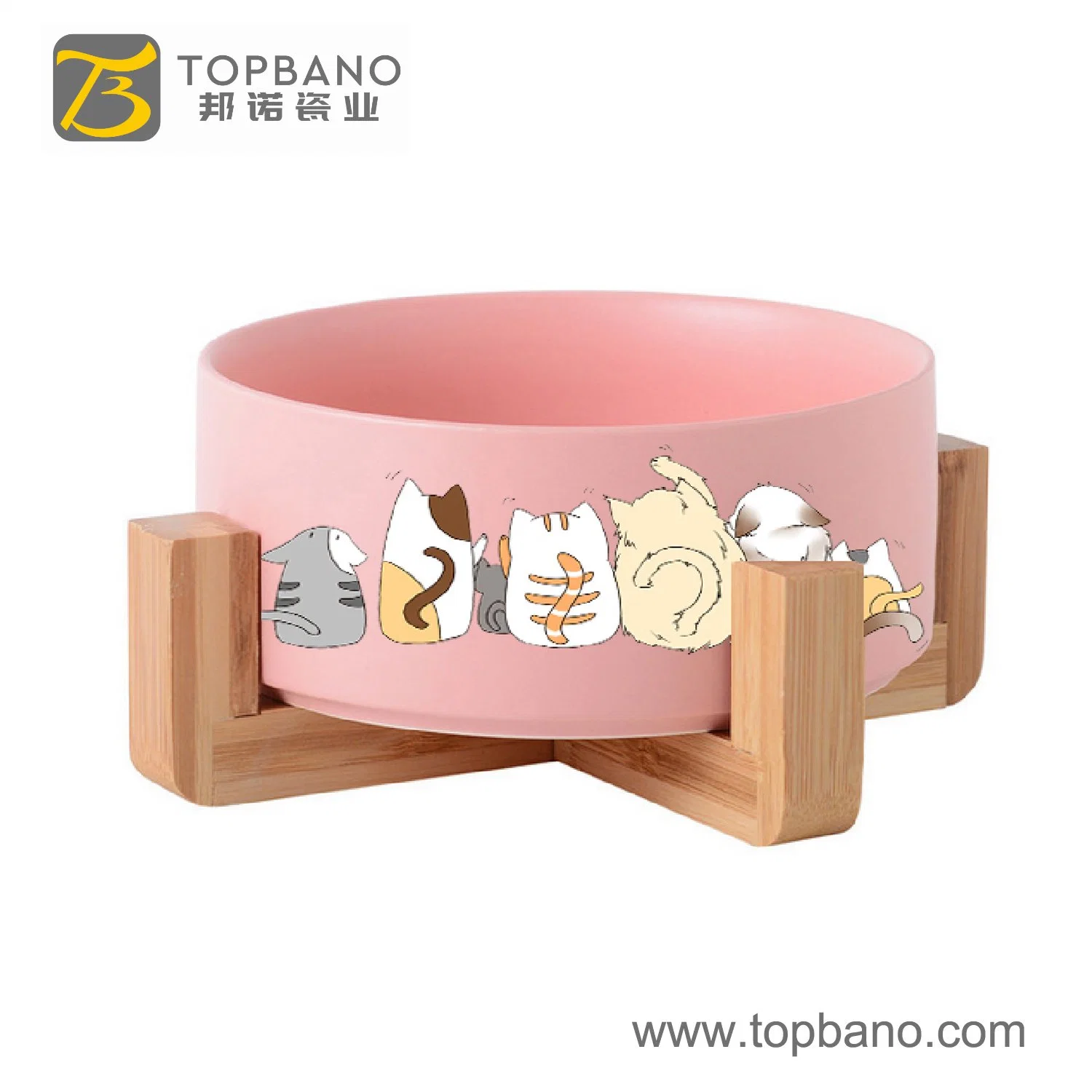 Wholesale/Supplier Pet Feeder Ceramic Cat Dog Feeding Bowl From Topbano