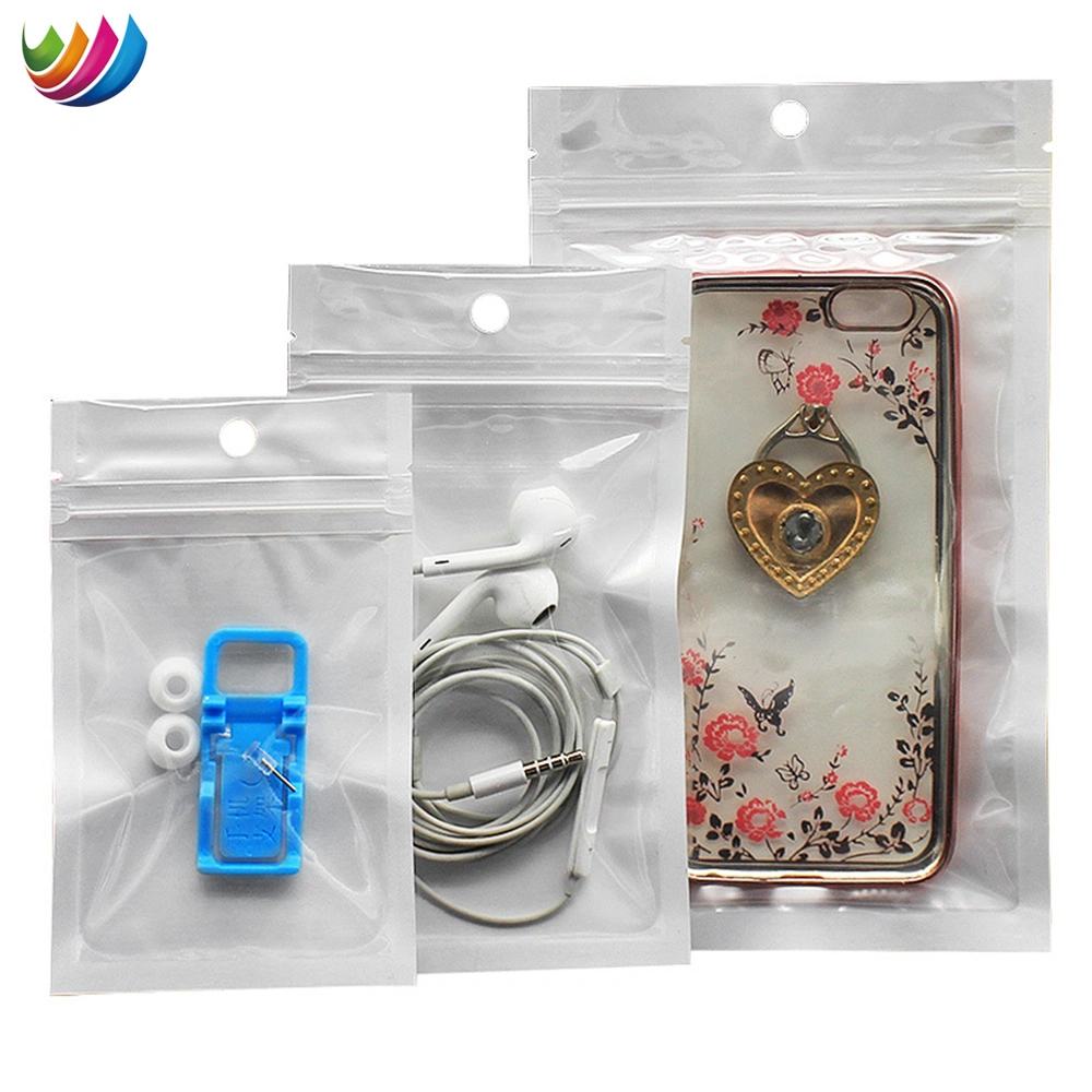 OEM Packing Zipper Zip Lock Mini Cosmetic Laser Bag Packaging Holographic Clear Small Printed Reusable Custom Plastic Ziplock