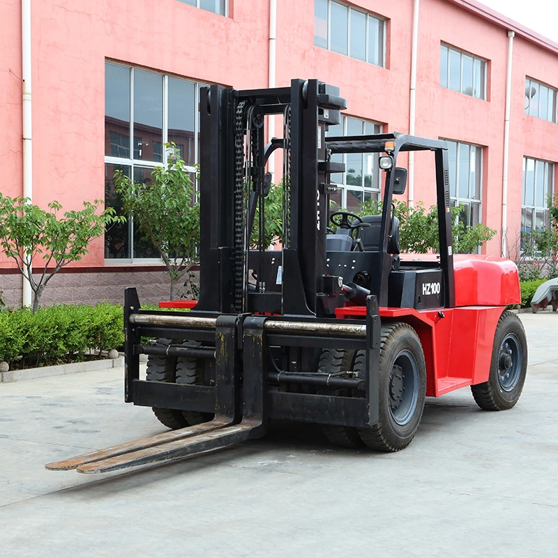 10 Tons Warehouse Telehandler Logistics Industrial Handing Equipment Standard Diesel Forklift