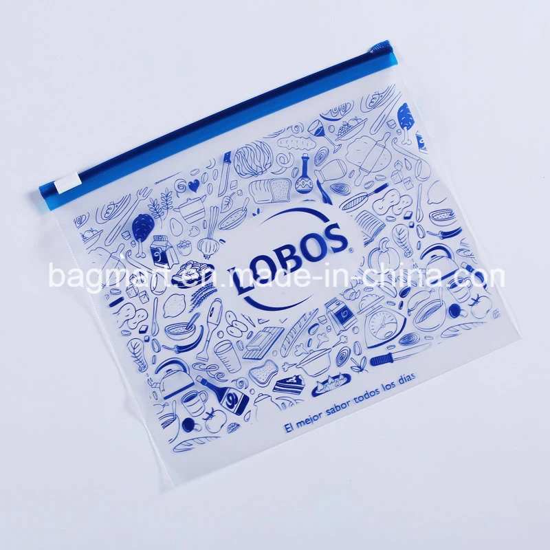 Color Printed Customized Dsigan Plastic Slider Packaging Bag, with Anti-Bacteria Additive