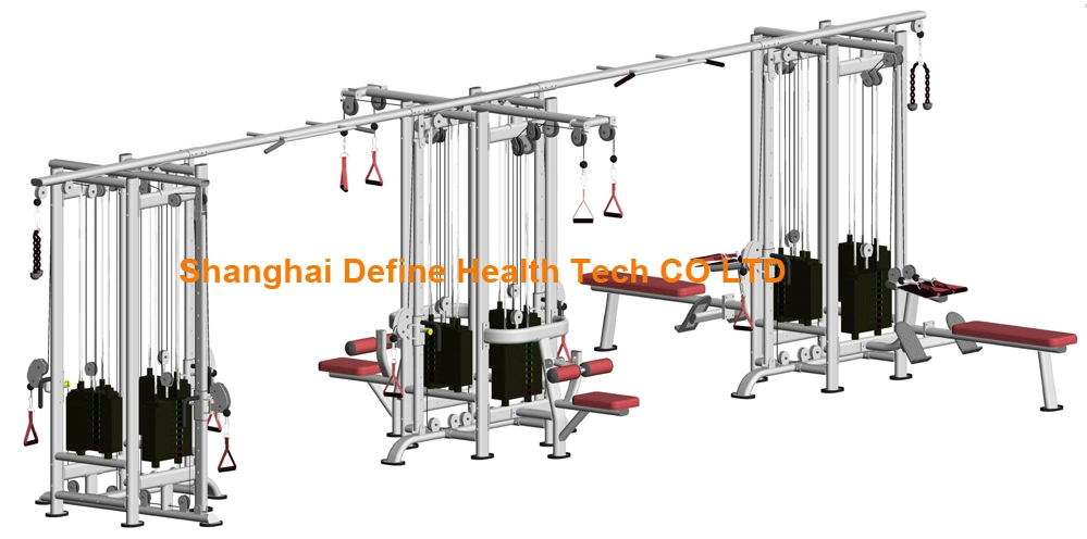 fitness equipment,gym machine,gym equipment,new Multi-Jungle (Sample 12-Stack Straight) (HP-3043)