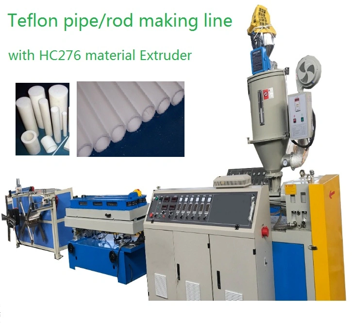 Polyvinylidene Difluoride Fluoroplastic PVDF Pipe Bar Rod Extrusion Machine