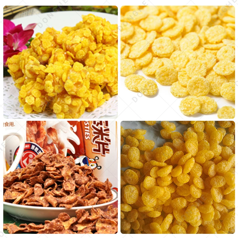China Automatic Industrial Breakfast Cereal Corn Flakes Making Machinery Equipment