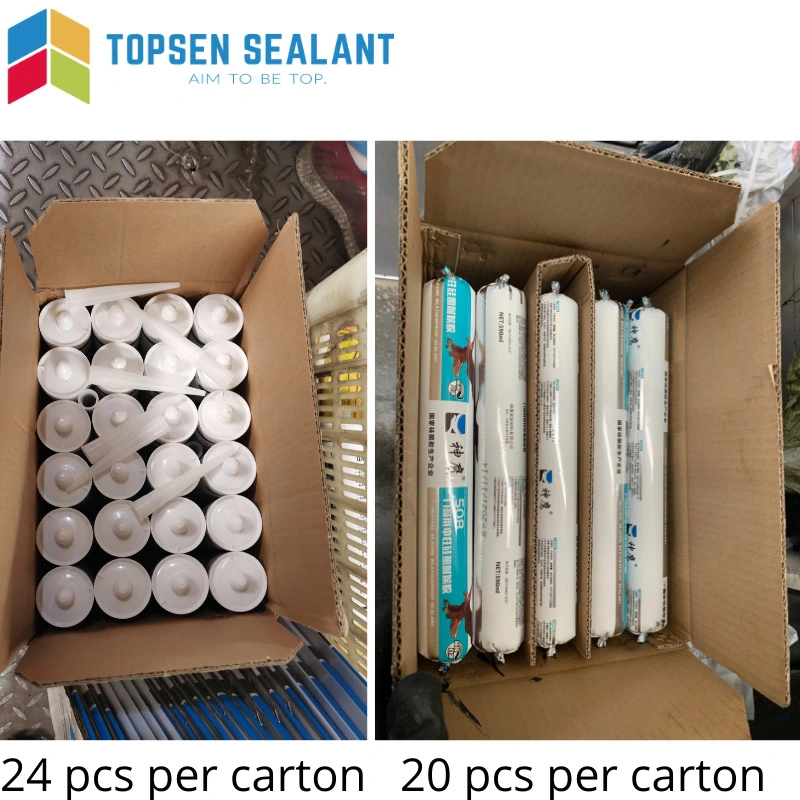 Building Materials Solvents Free Non Staining Weather Resistance Neutral Silicone Sealant Sausage Cartridge Packing