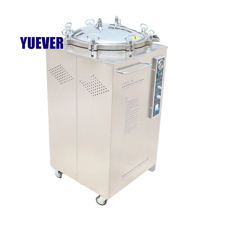 Yuever Medical 35L 50L 75L autoclave vertical de alta presión Precio Esterilizadores económicos