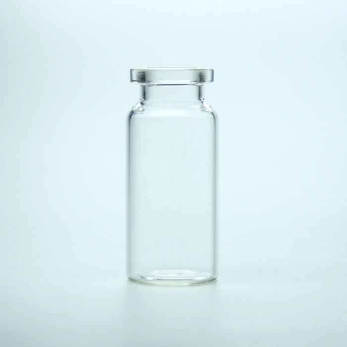 Farmacéutica tubular de borosilicato transparente Vial de la botella de cristal