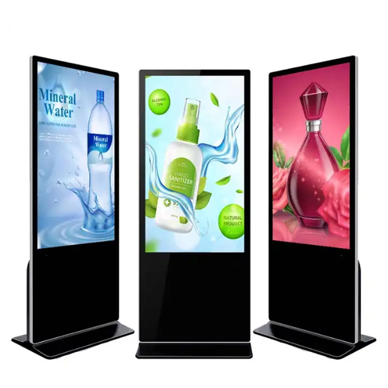 75-Inch Indoor Digital Signage Kiosk Floor Upstanding LCD Display