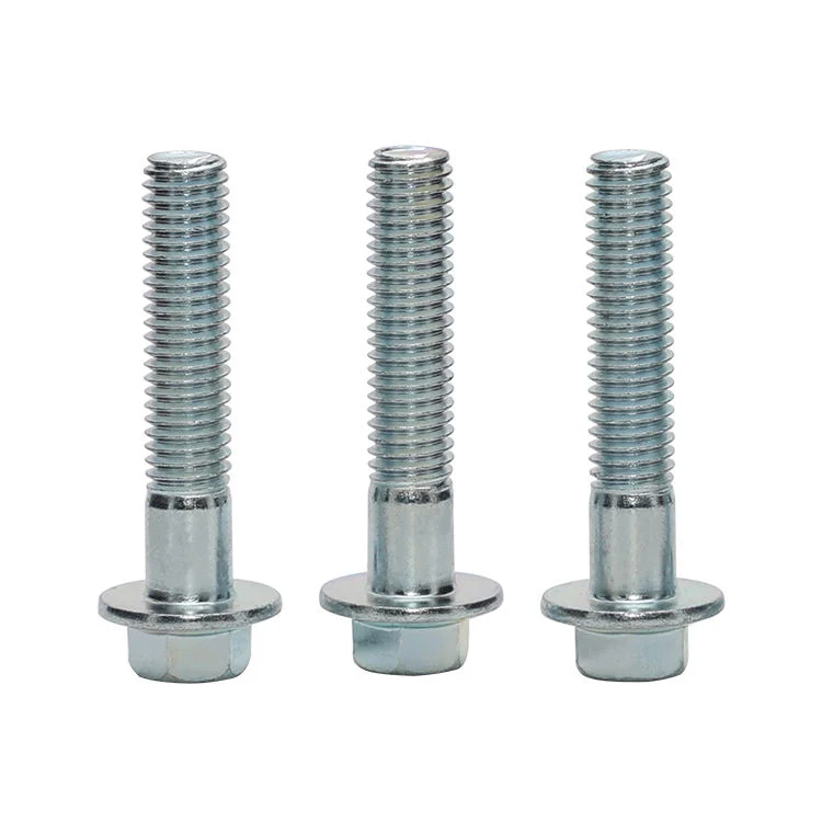 Carbon Steel Flange Bolt with Serrated Stainless Steel Flanged Hex Head Screws DIN6921/ GB5789/ GB5787/ JIS 1189 Flange Bolts