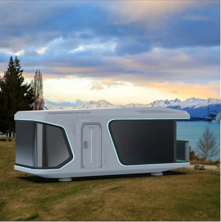 Intelligente Sprachsteuerung Moderne Luxus Camp Custom Mobile House für Touristenattraktion Campingplatz Capsule Mobile Houses