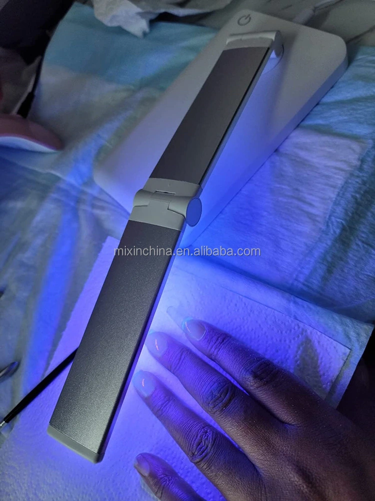 Профессиональный складной ногсовый УФ-светильник Manicure 20 Вт с сенсорным переключателем Светодиодный беспроводной светильник Nail для сушилок с ногтями