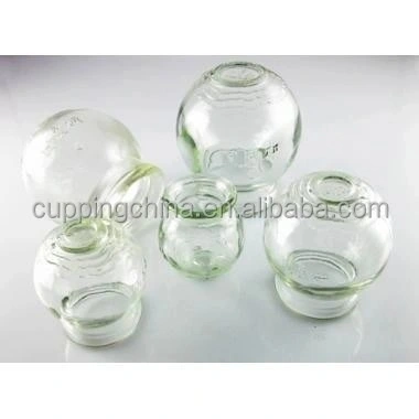 China Cupping Jar 5 Size Glass Cupping Set Massage Therapy Traditional Glass Cups