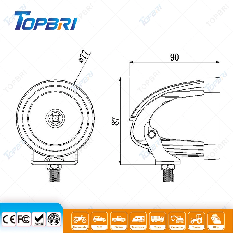 مصباح العمل لمصباح القيادة Auto Accessory 15W للشاحنة