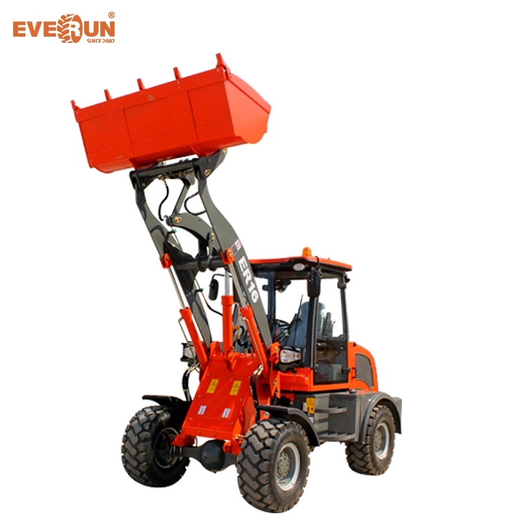 Nuevo Ceapproved Everun 1.6 ton pequeña construcción de la cargadora