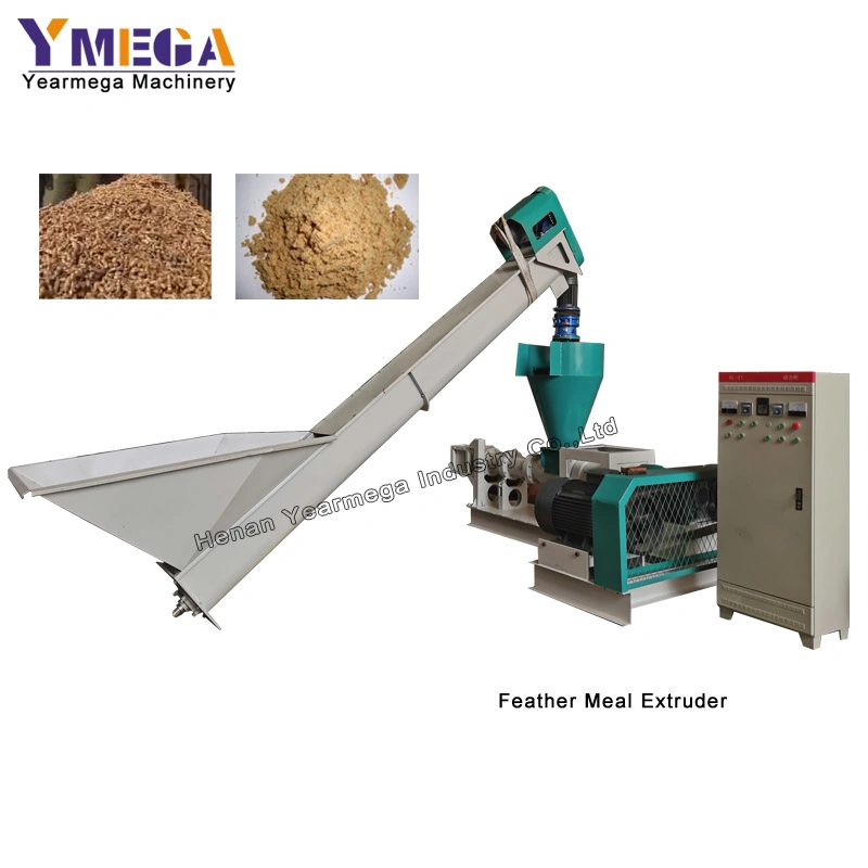 Fully Automatic Poultry Feed Complete Feather Extruding Equipment for Sale
