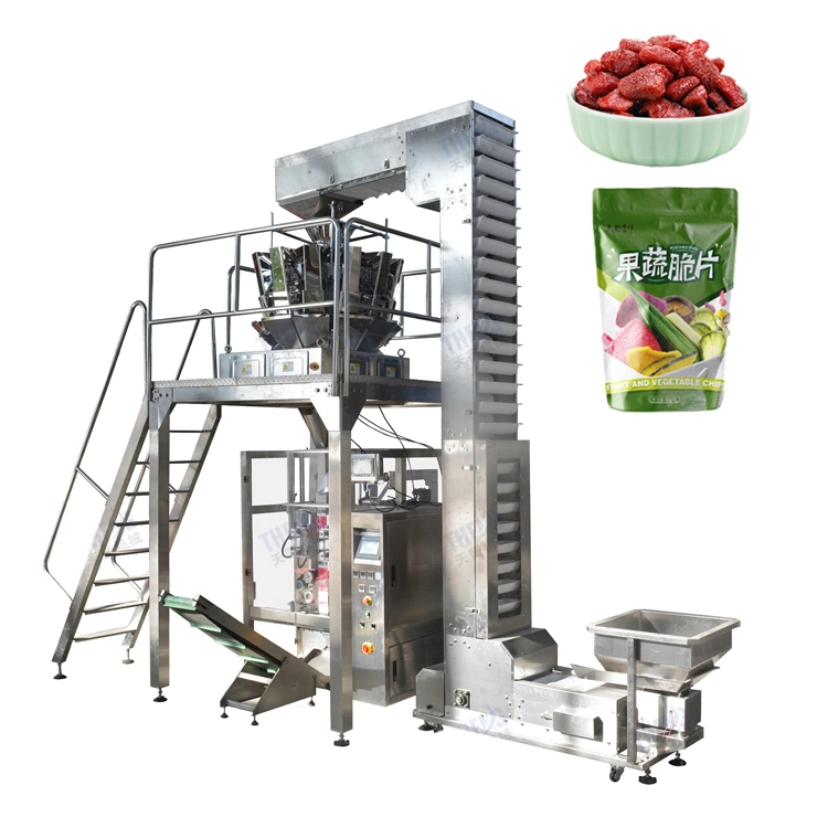 Multi-Function Automatic 10 Heads Weigher Peas Vffs Lentils Beans Packing Machine