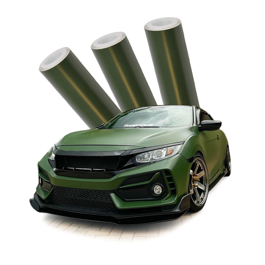 Beikaer OEM ODM High quality/High cost performance Matte Military Green Car Body Decoration Car Wrapping Sticker