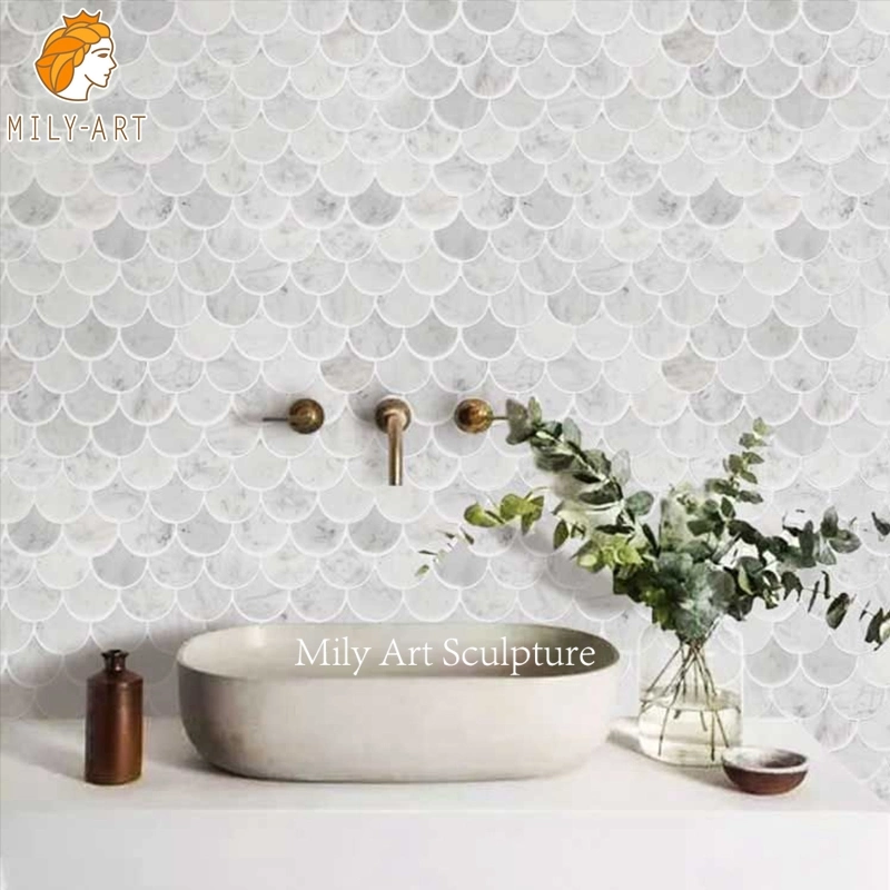 Home Kitchen Decoration Natural Marble Mosaic Tile & Floor
