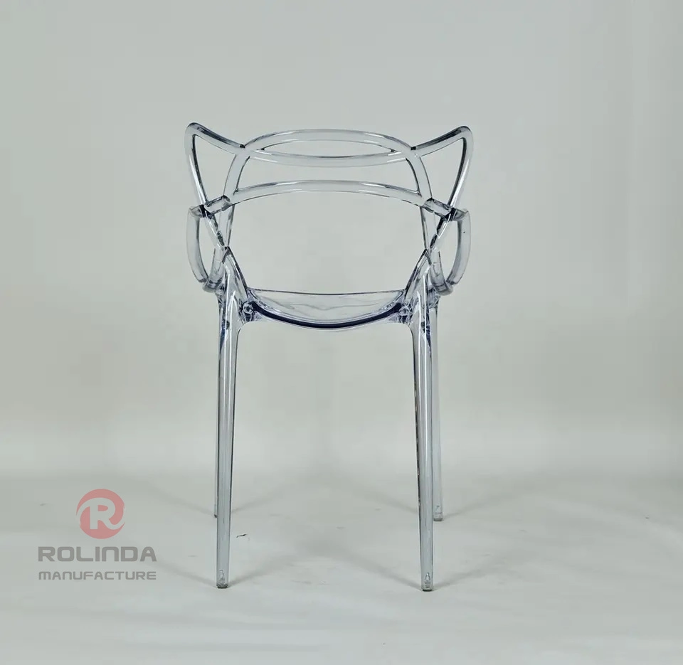 Modern Minimalist Designer Fashion Creativity Ins Transparent Crystal Chair Hotel Restaurant Wedding Acrylic Chair Keeper Clear Chair