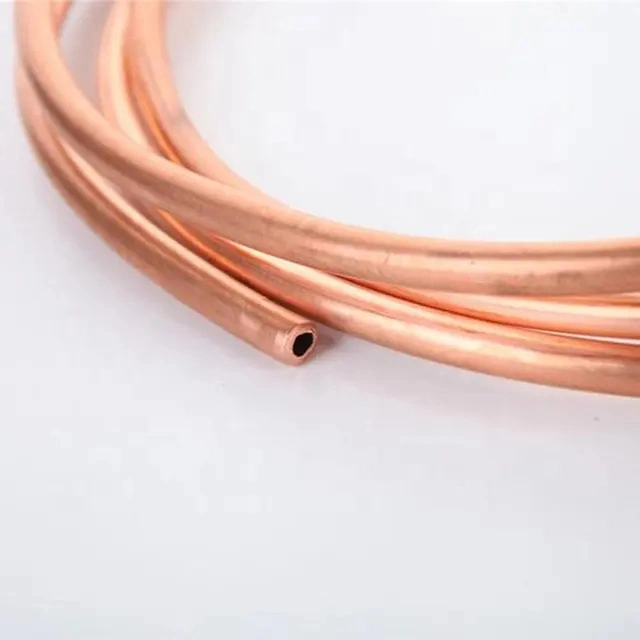 C1100 C12200 1/4'' 3/8'' 1/2'' 3/4'' 15meters/Coil Copper Pancake Coil Copper Pipes for Air Conditioner