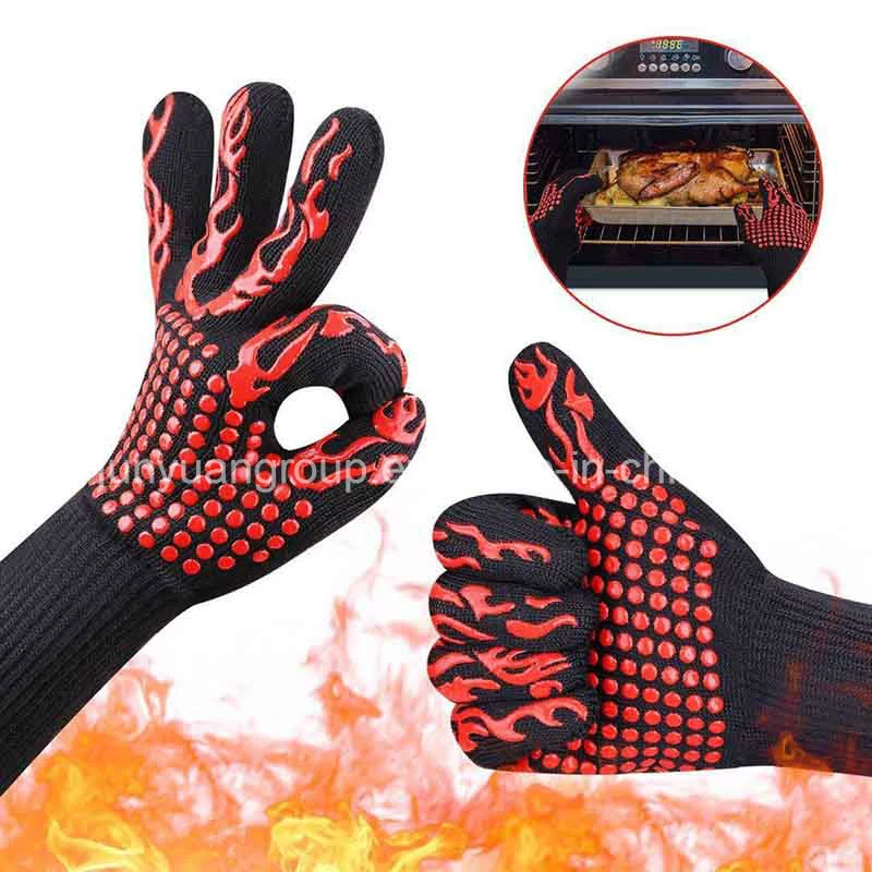 Manufacturer Heat Resistant Anti-Slip Kitchen Grill Industrial Labor Work Gloves