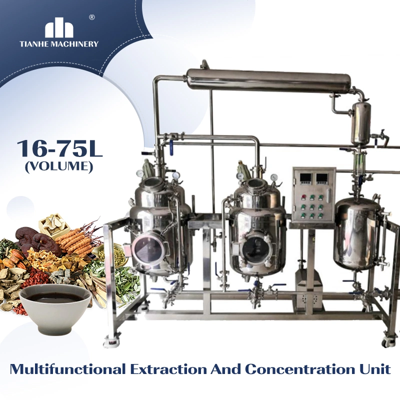 Tianhe Stainless Steel Herbal Extraction Equipment Oil Extraction Production Line