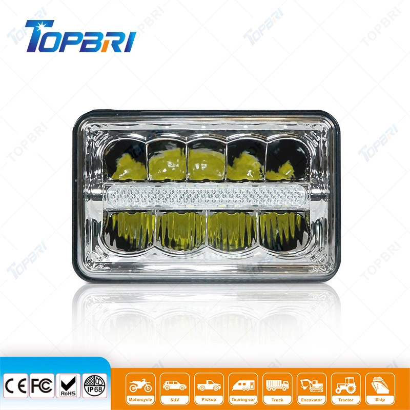 55W High-Low Beam LED Work Driving Lamp for Truck