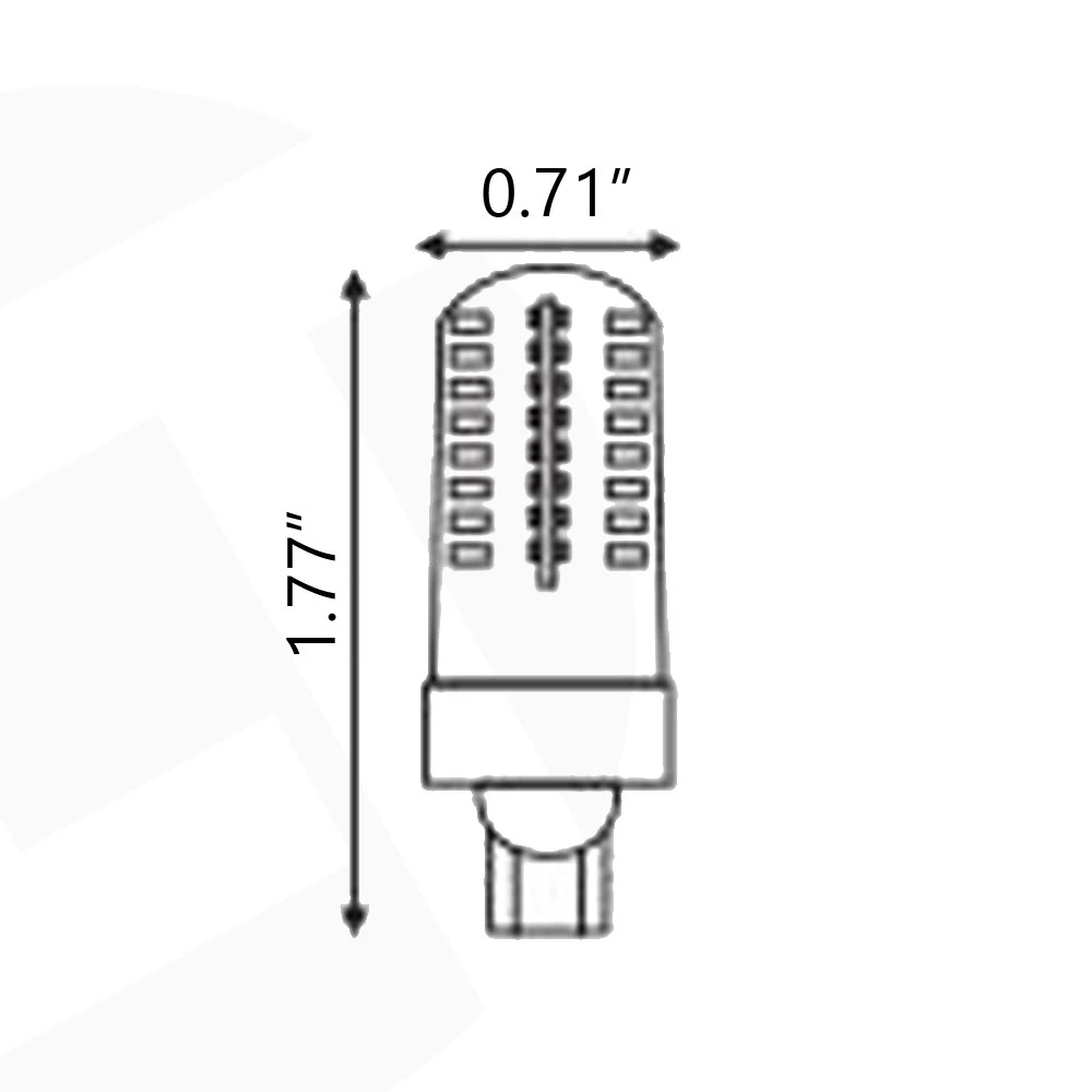 Lt104W2 3W 270lm cuña de silicona T10 ac/dc de baja tensión 12V Bombillas LED para exteriores paisaje Jardín camino Patio Iluminación de césped