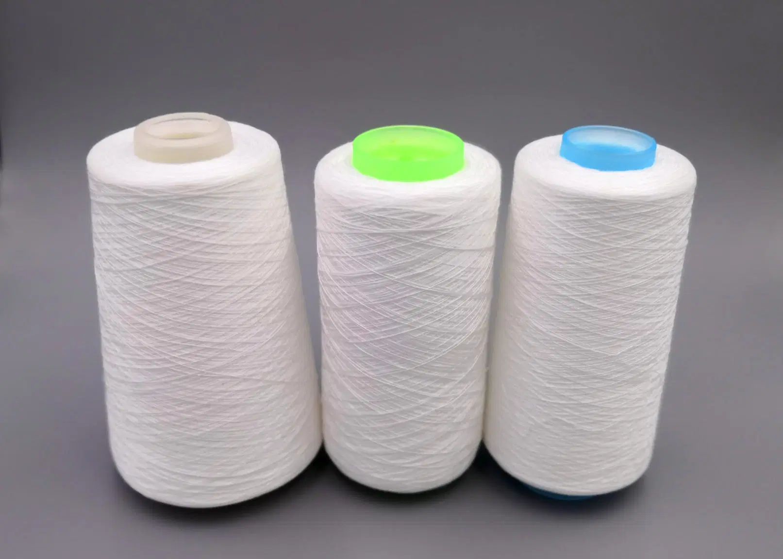 20/2 22/2 20/3 30/2 40/2 42/2 45/2 50/2 60/2 60/3 100pct Spun Polyester Yarn Raw White Polyester Yarn for Sewing Thread