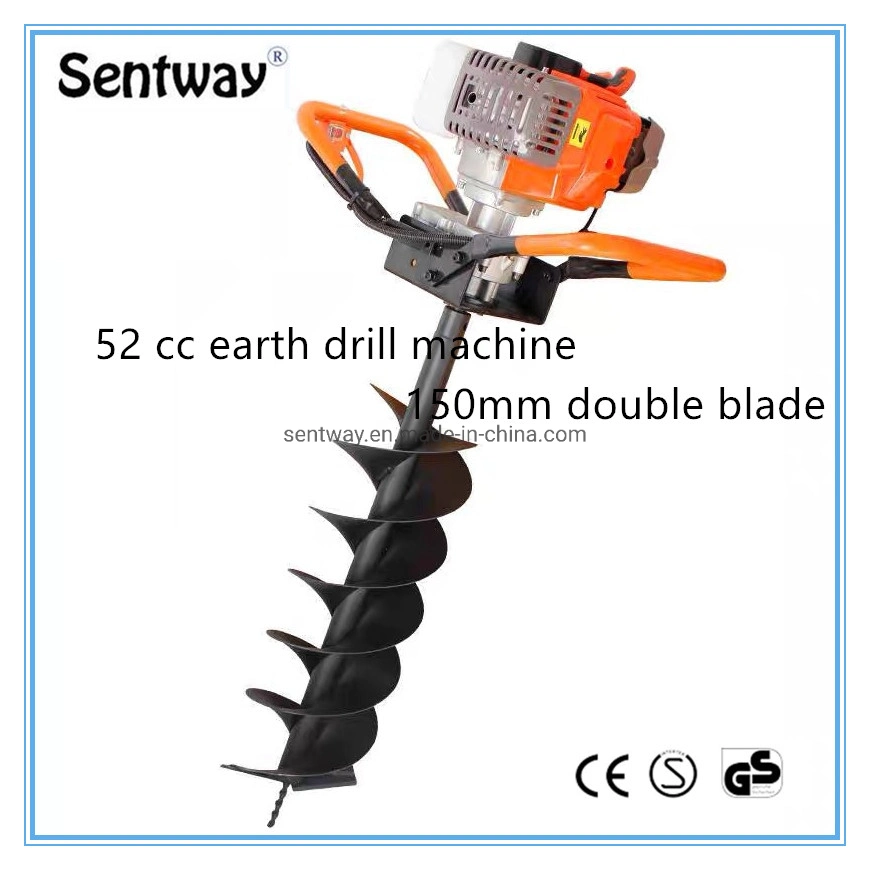 52cc Nueva Tierra la perforación de la mano del sinfín de tierra del suelo, brocas de perforación del sinfín de la tierra, el manual del sinfín de masa del agujero Post Digger