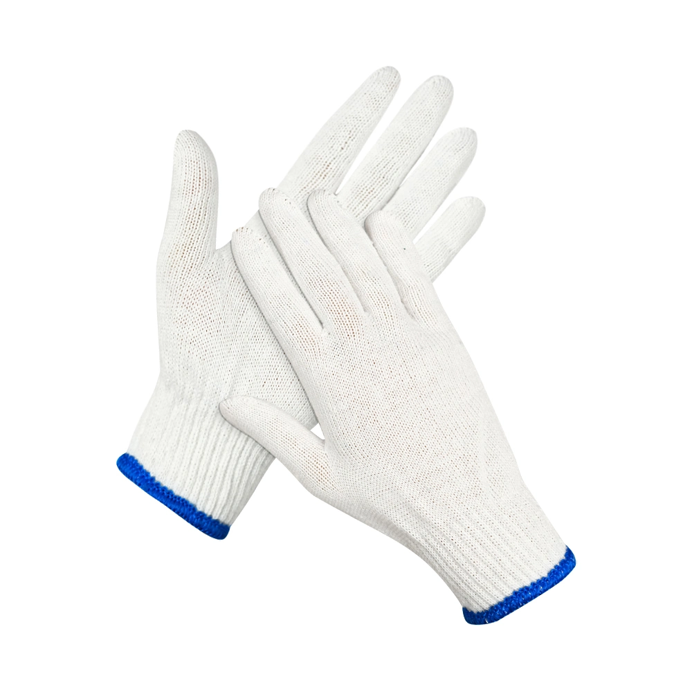 China Wholesale/Supplier 7/10Blanco indicador de seguridad Guantes de trabajo guante de trabajo/Guantes Guantes tejidos de algodón