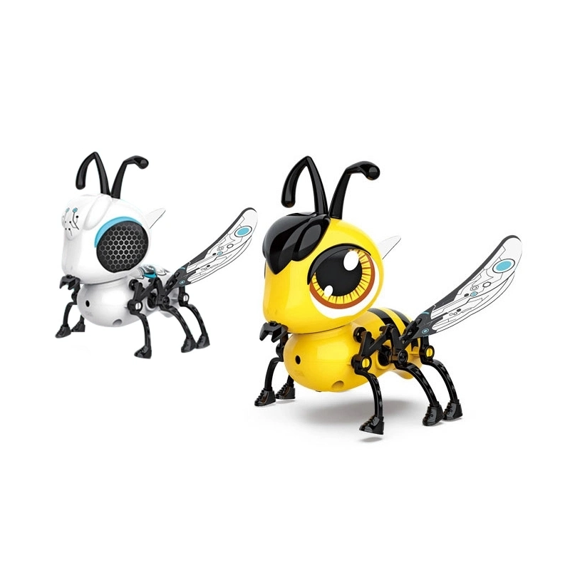 Amazon Hot Sale Multifuntion DIY Magic Elves Colorful Bee Induction Pet Robot Insect Toy for Kids