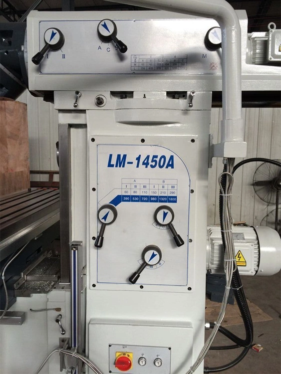 Lm1450 cabezal giratorio Horizontal y Vertical fresadora universal.