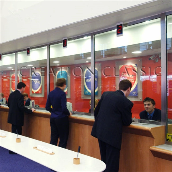 Bank Used L Anti-Riot Bulletproof Glass