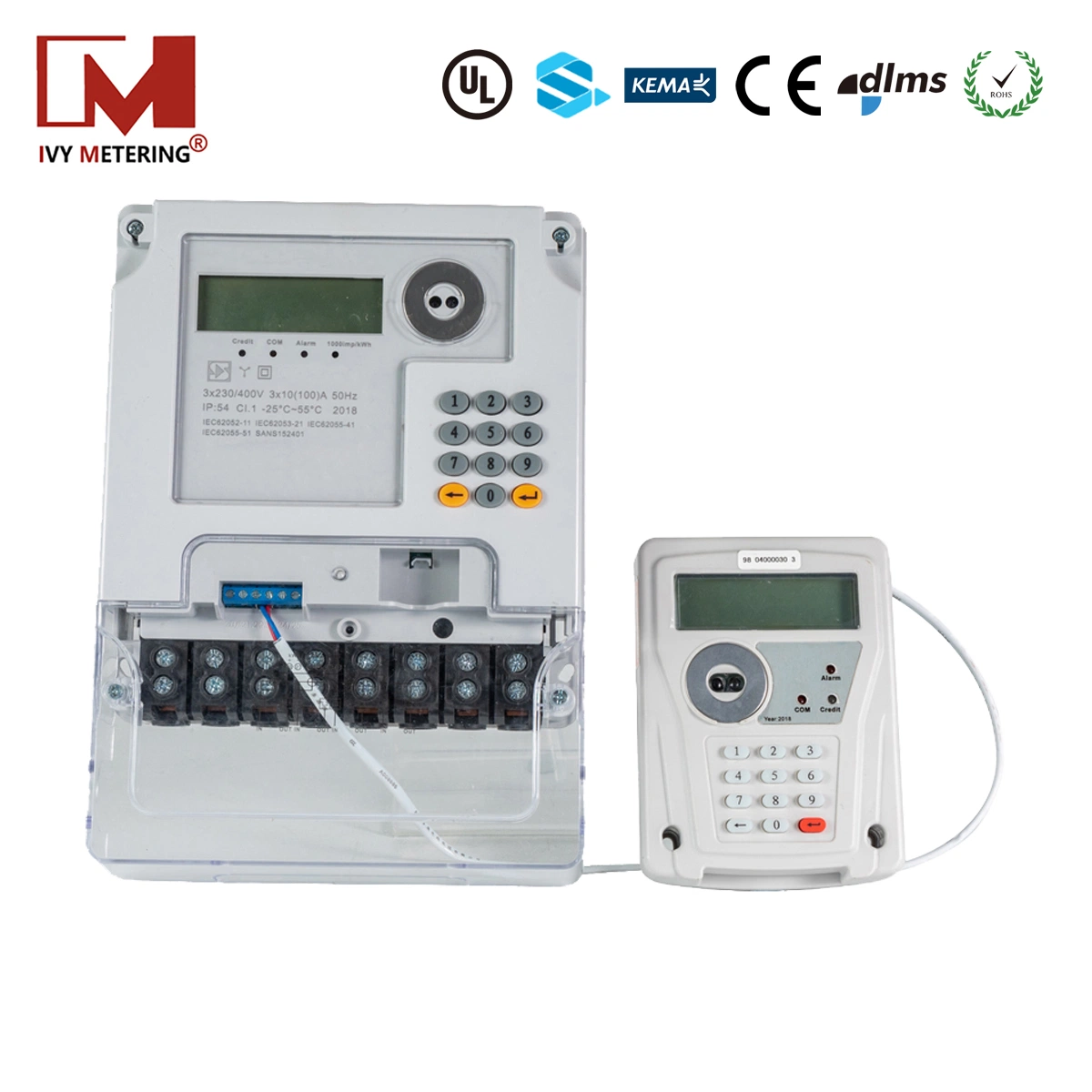 Made in China IR Single Phase Energy Meter LCD Display