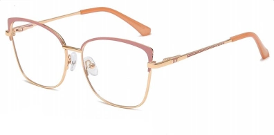 OEM and ODM Available Golden and Silver Cat Eye Metal Frame Quality Guarantee Women Optical Frames