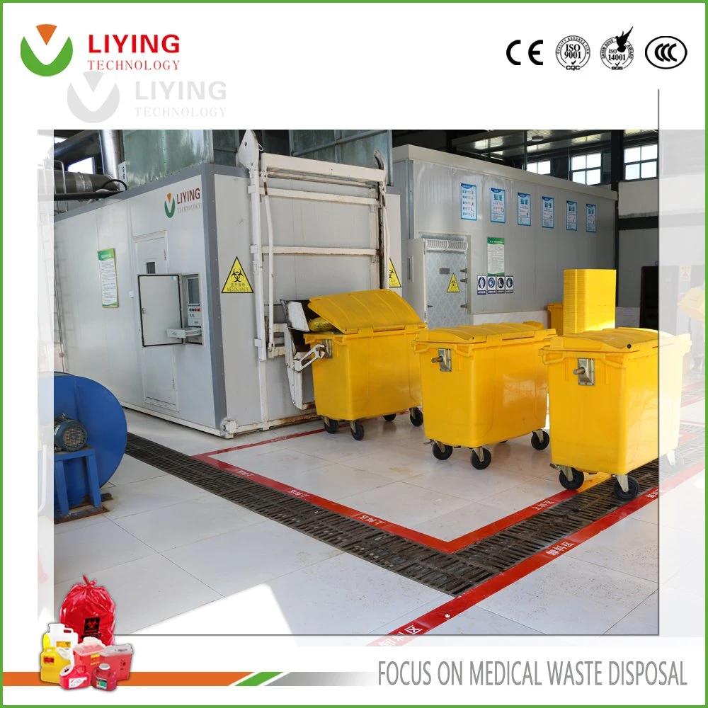 Hospital Medical Waste Disposal Management Microwave Equipment with Crushing System