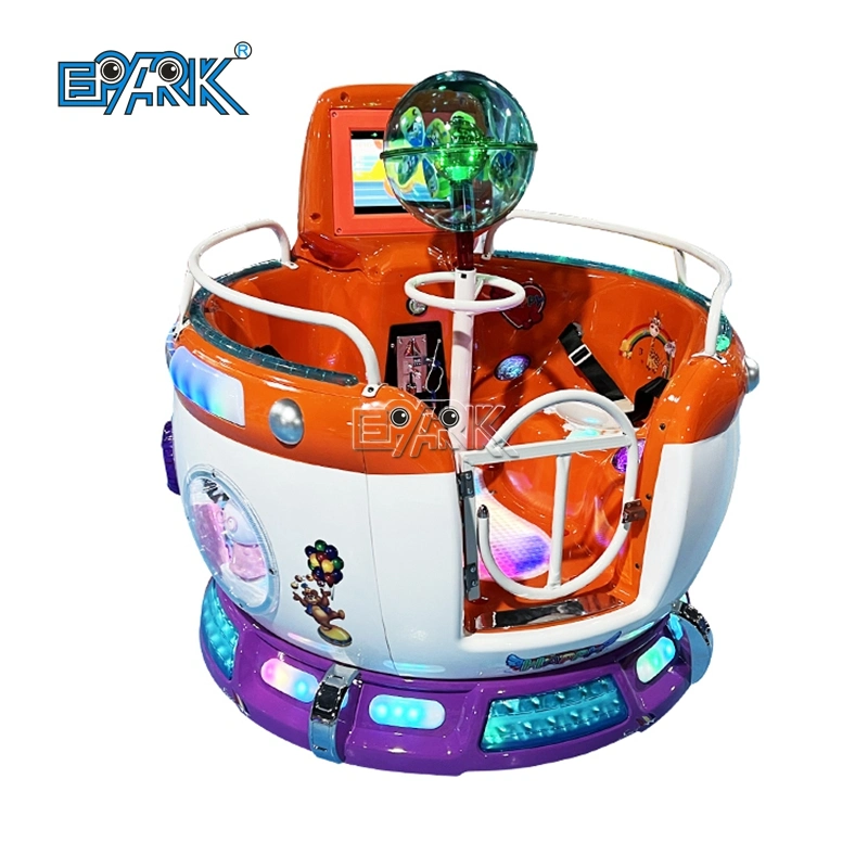 Revolving Cup MP5 Coin Operated Mini Carousel Kiddie Ride Plastic Rotation Ride Game