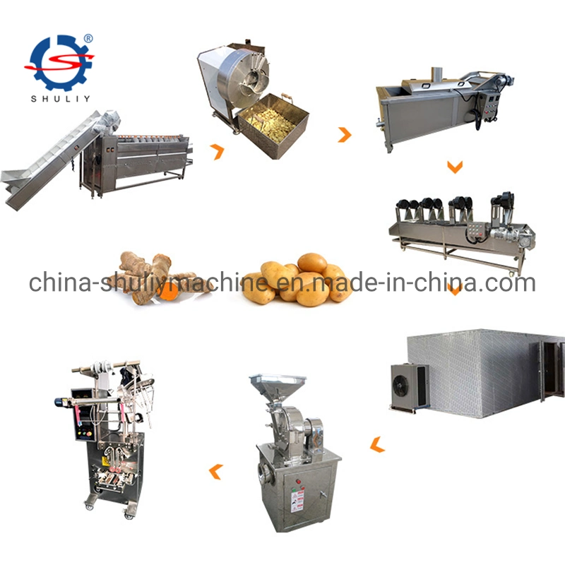 Hot Selling Ginger Powder Processing Line Masala Grinding Machine Garlic Powder Making Machine