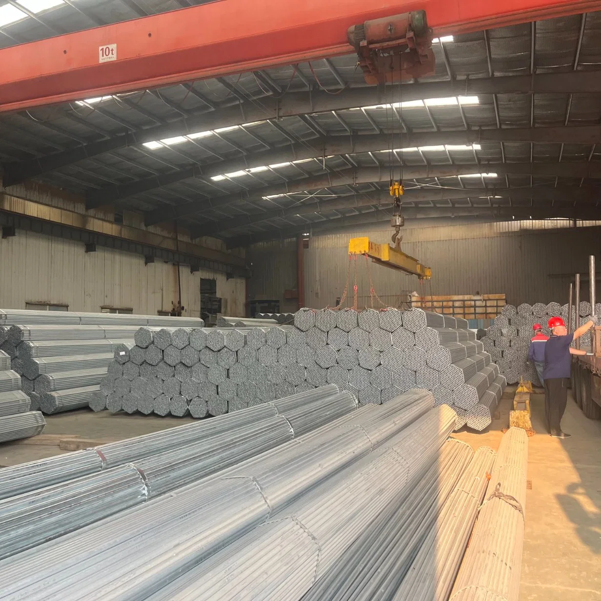 ASTM Q235 ERW soldadura sin soldadura Pre Gi tubo de inmersión en caliente Tubería de acero galvanizado para andamiaje