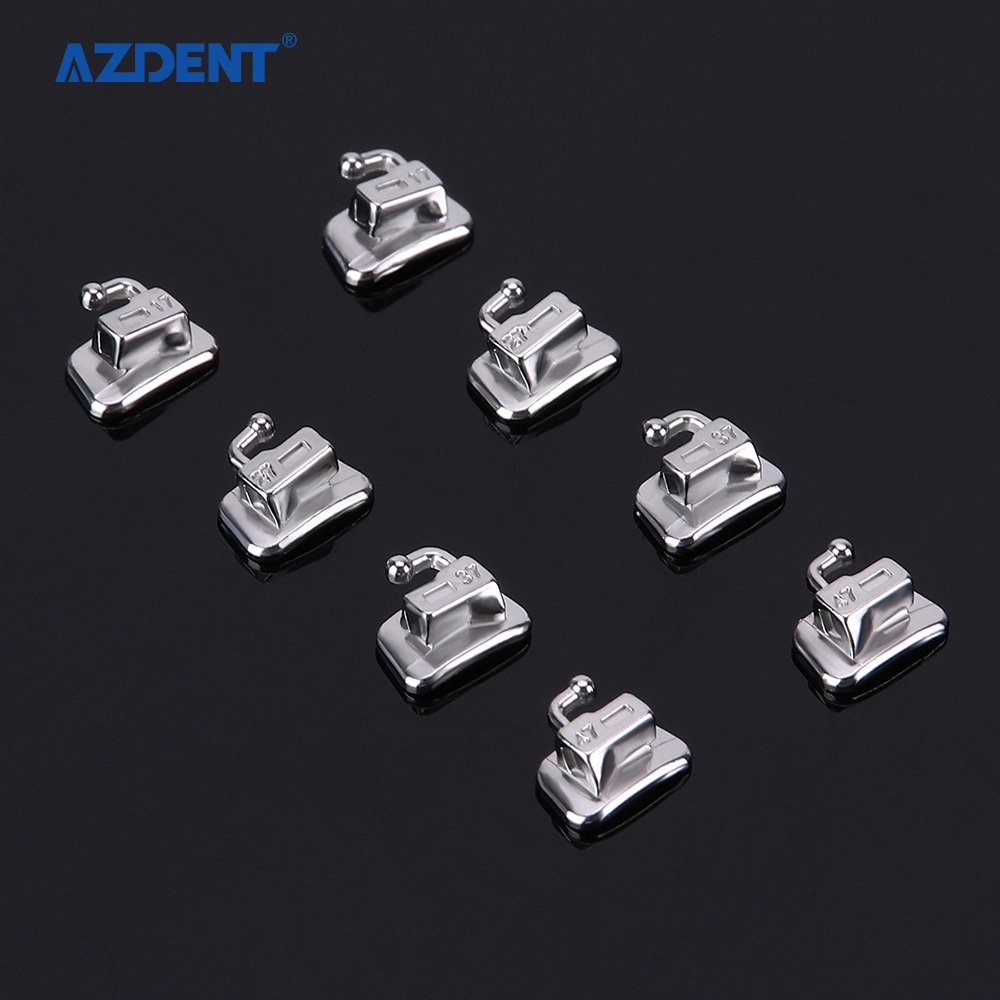 Hot Sale Azdent Monoblock Dental 2ND Non Convertible Orthodontic Roth/Mbt 022 Buccal Tube Marked