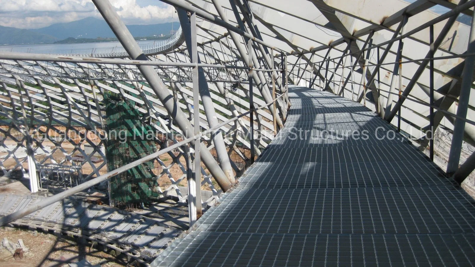 Hot DIP Galvanized Platform Walkway Grating and Handrails