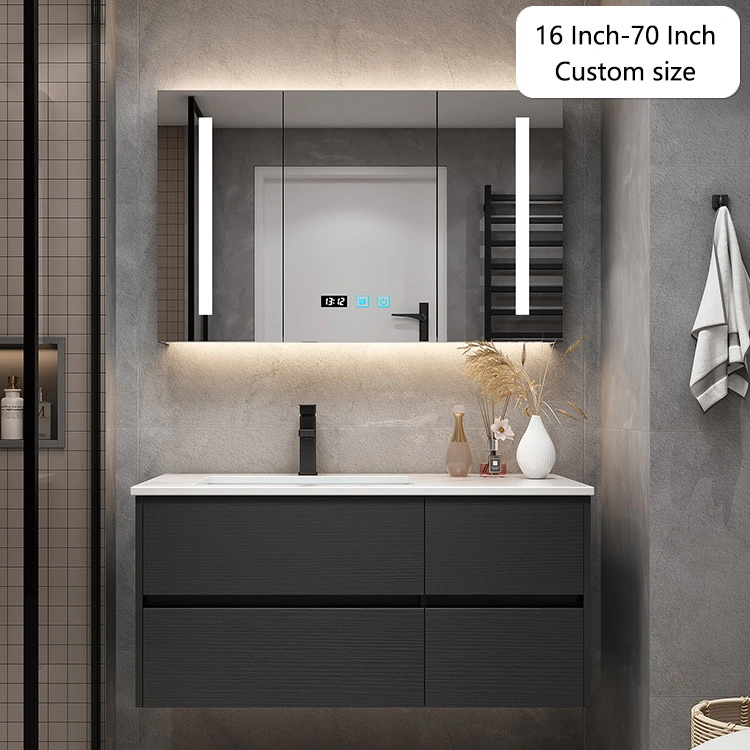 Wash Basin Bathroom Vanity with Lights Antifrog Smart Mirror Function